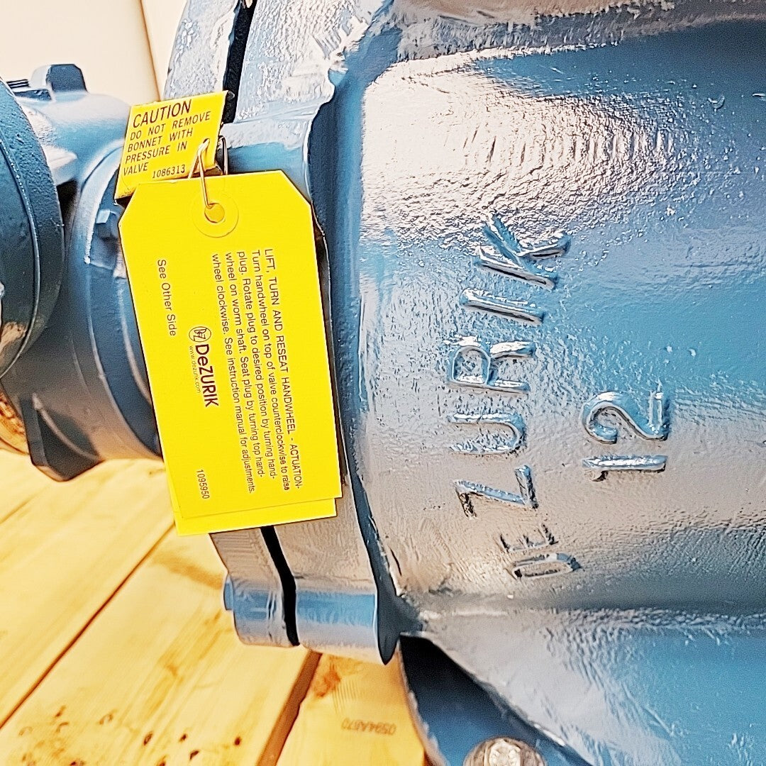 DeZurik L120 12in actuator mounting view