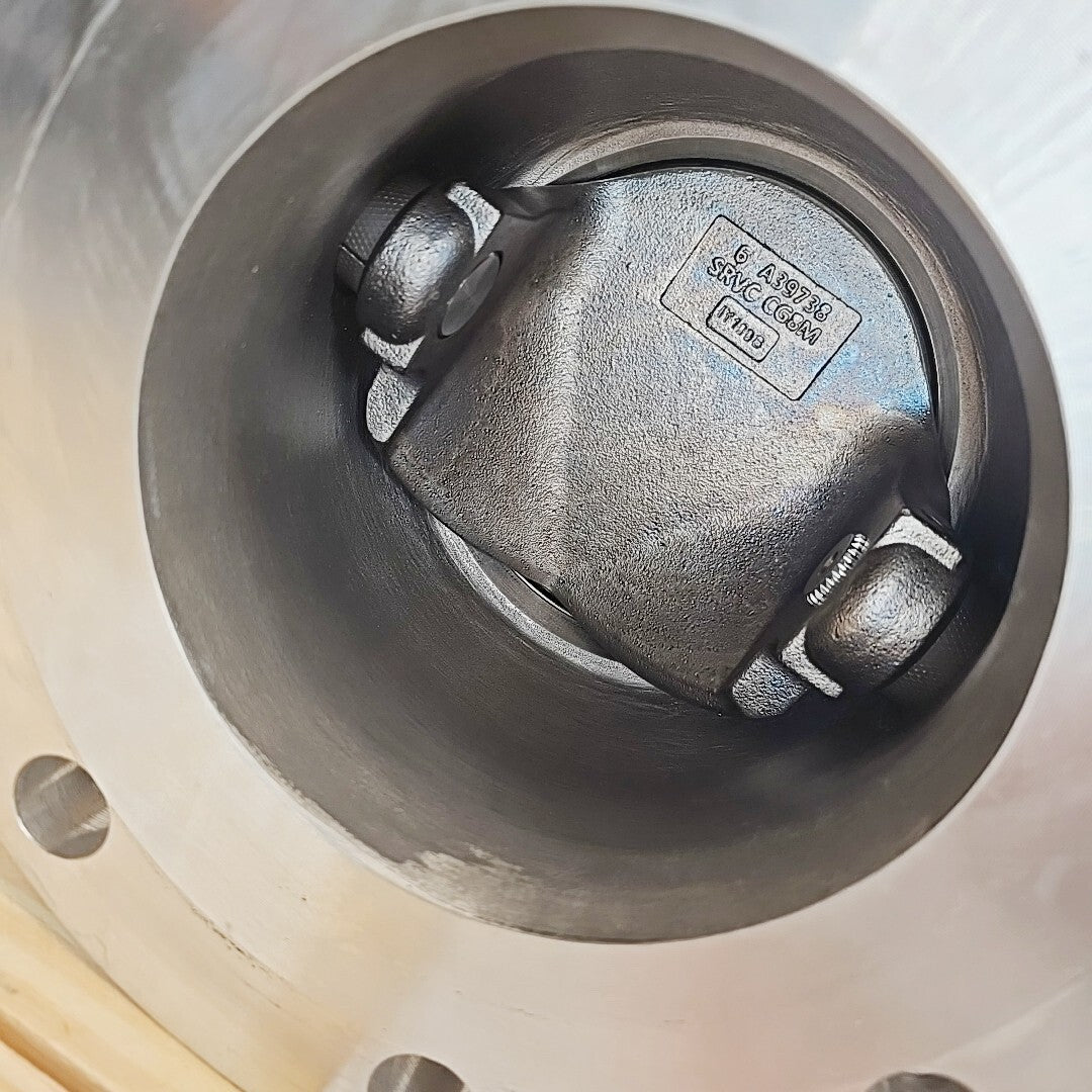 DeZurik VPB 6" valve nameplate