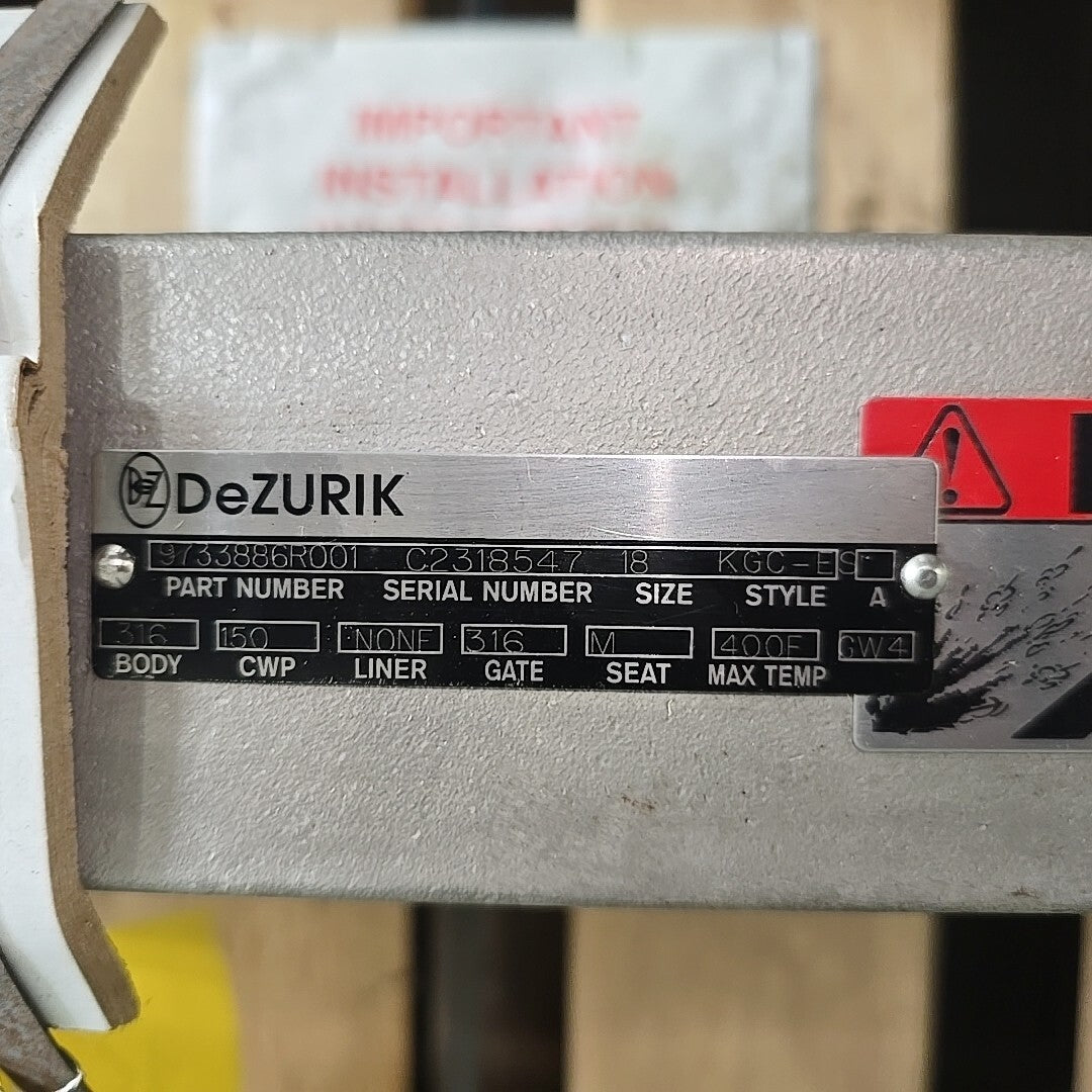 Dezurik 9733886R001 18" baseplate