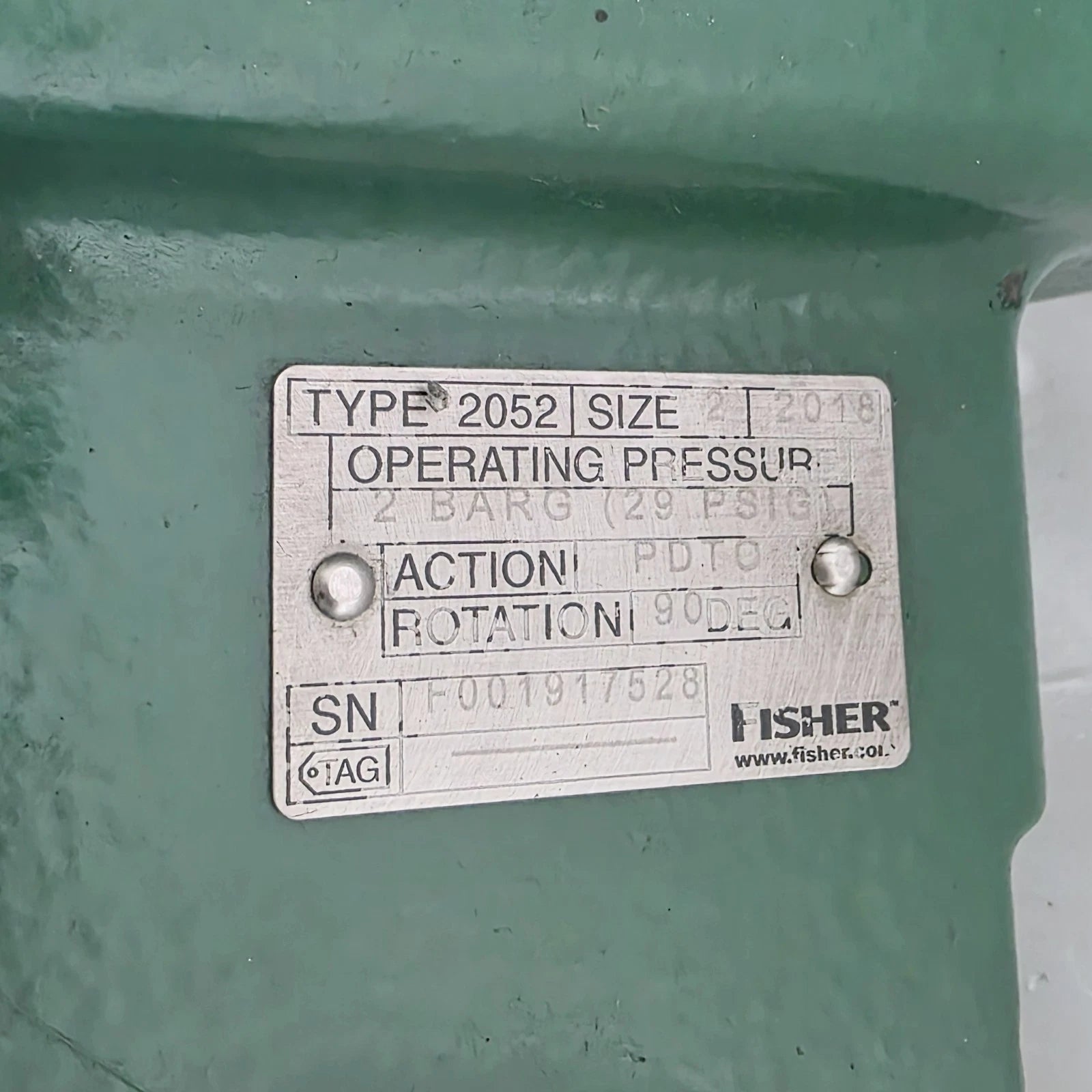 Fisher 6" V150 SER B Valve CL-150 CG8M With 2052 Size 2 Pneumatic Actuator