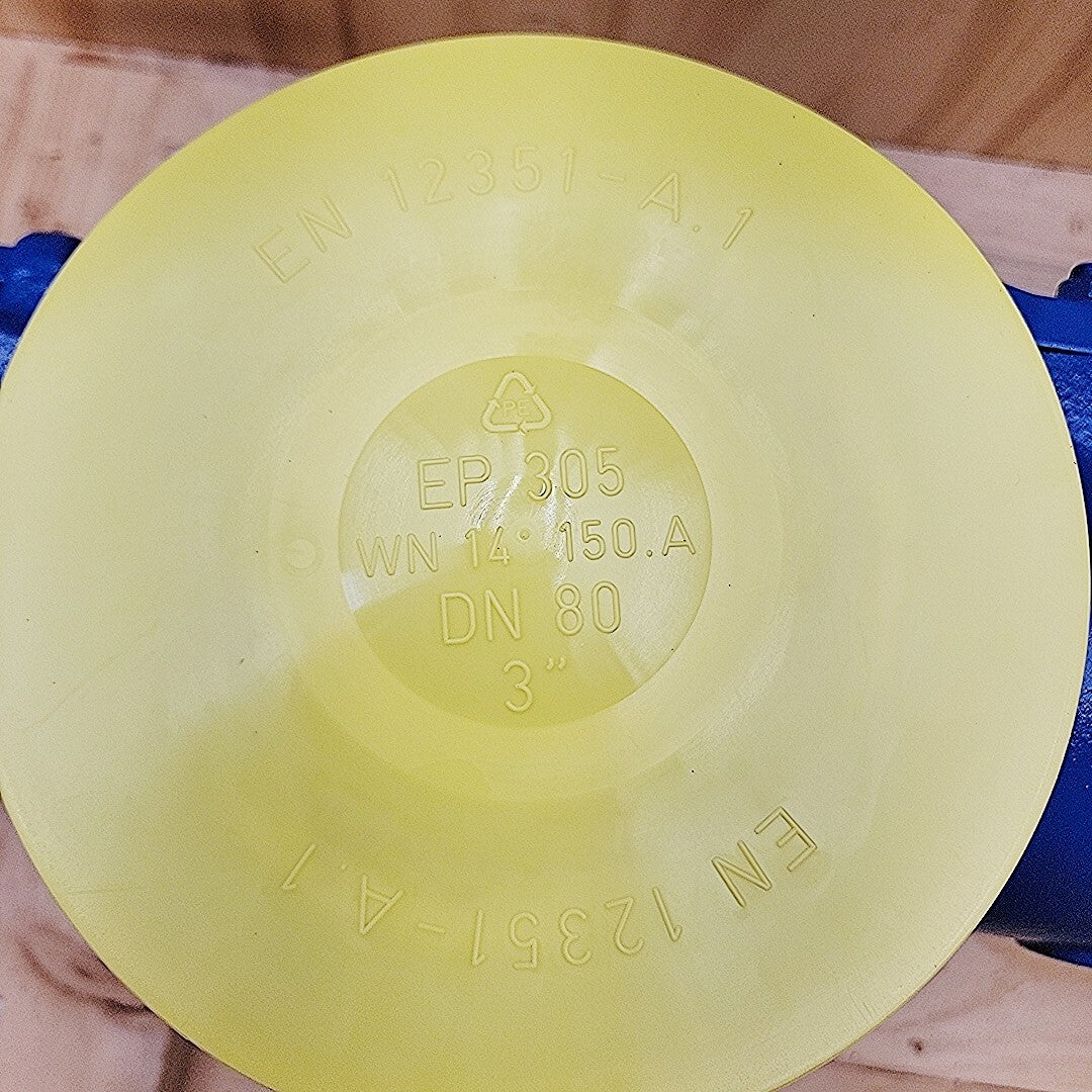 Allweiler AEB-1-L-0381 3x3 pump shaft end view