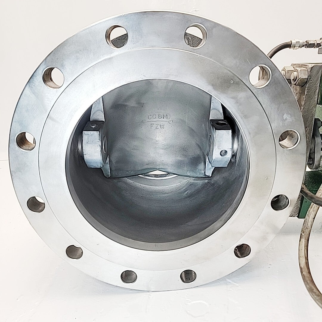 Fisher 10" V150 Vee-Ball Control Valve CL-150 With 1061 Size 40 Actuator