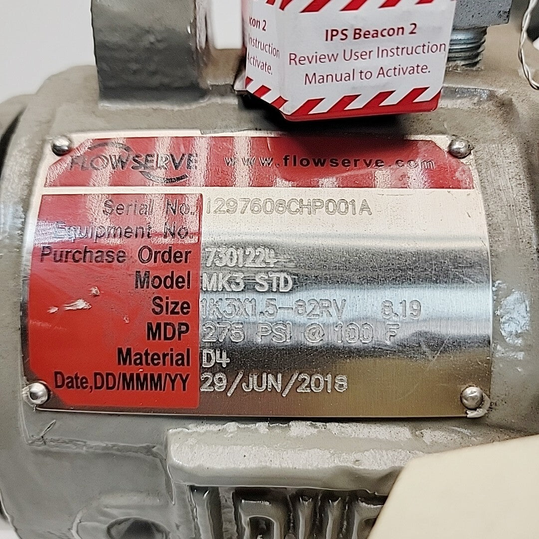 Durco MK3 STD suction and discharge flange detail