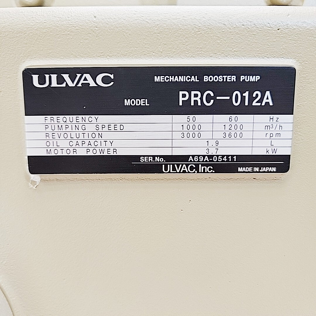 ULVAC PRC-012A oil sight glass and reservoir