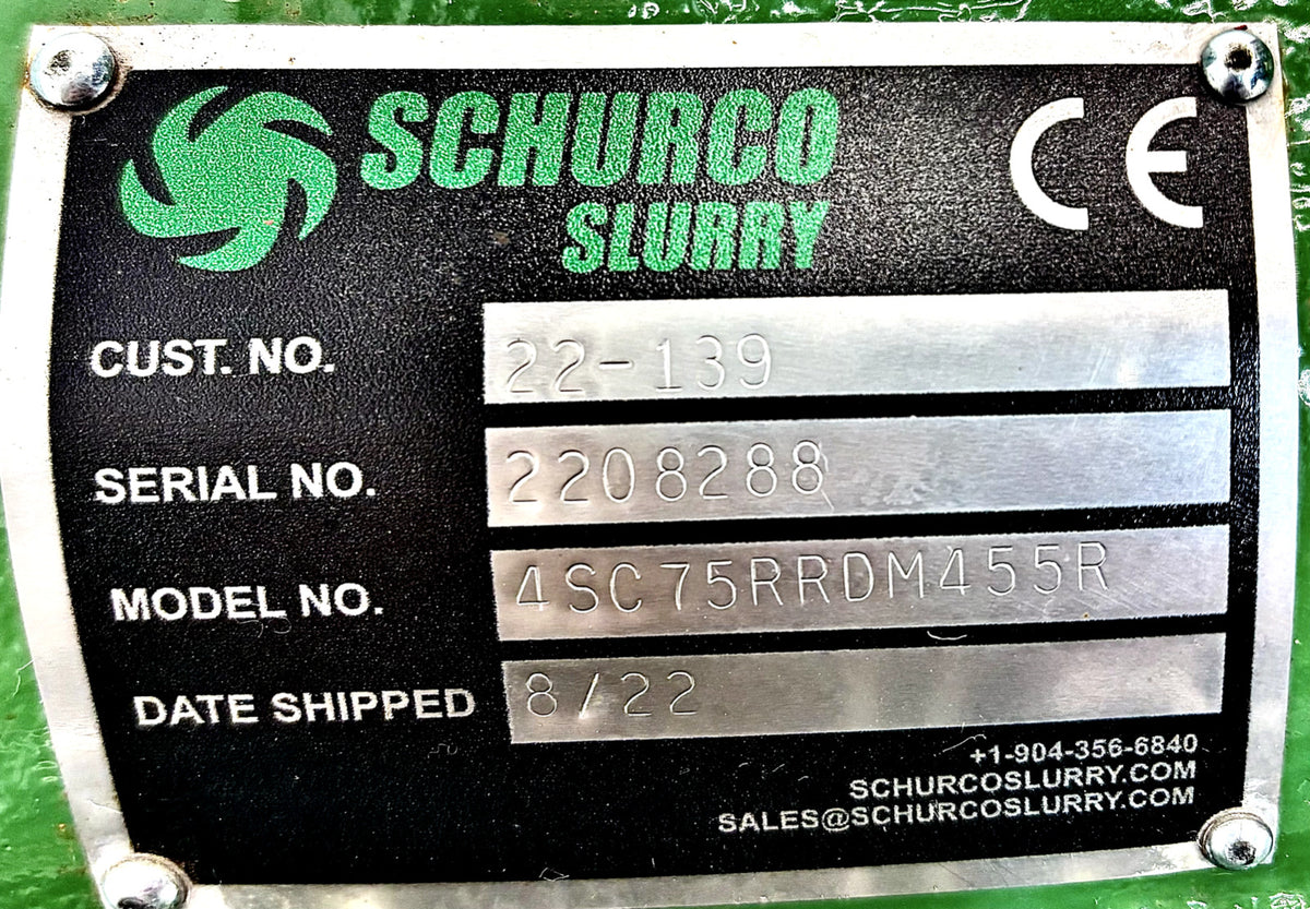 Schurco 4SC75RRDM455R nameplate