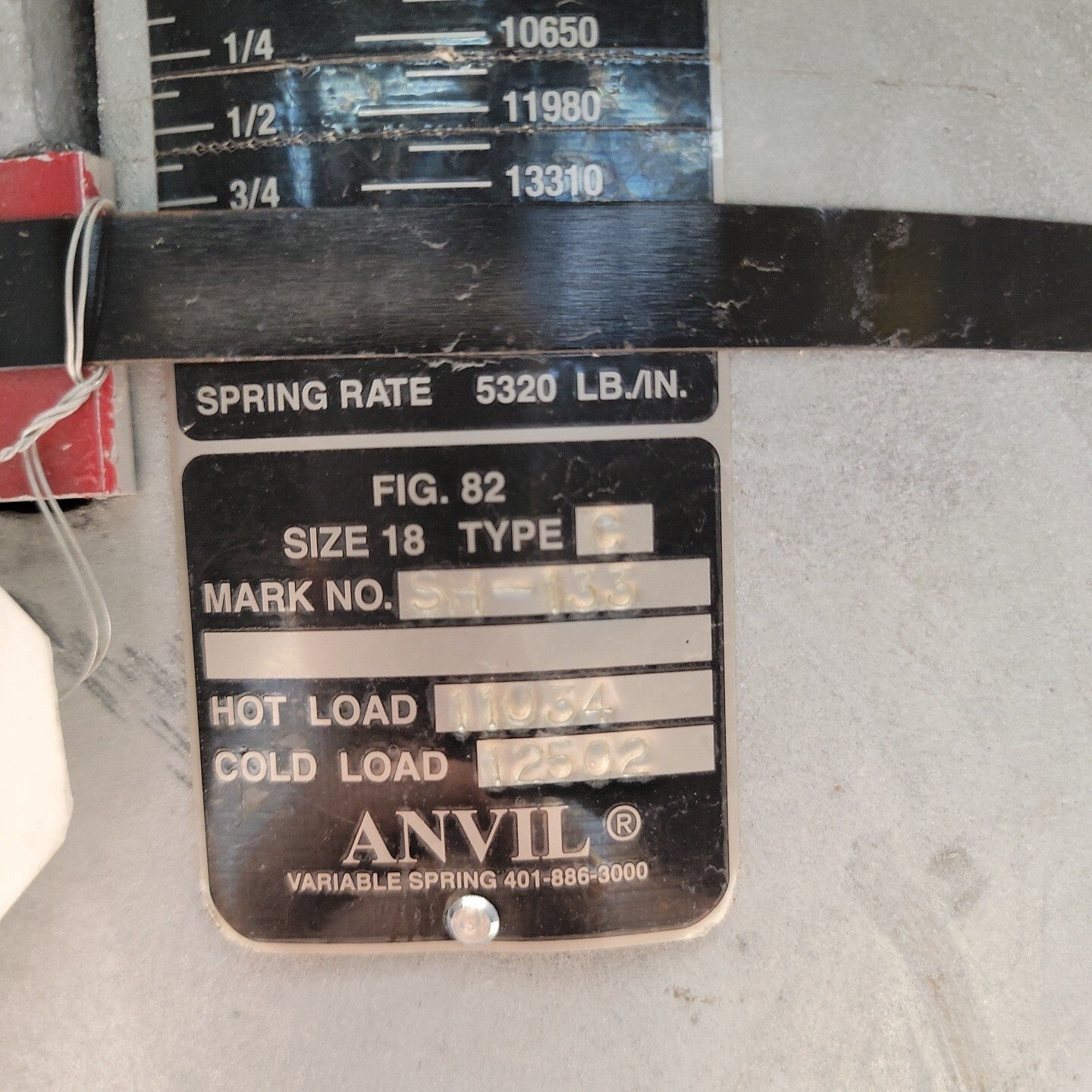 ANVIL Variable Spring Hanger Size 18 Type C SH-133 Figure 82