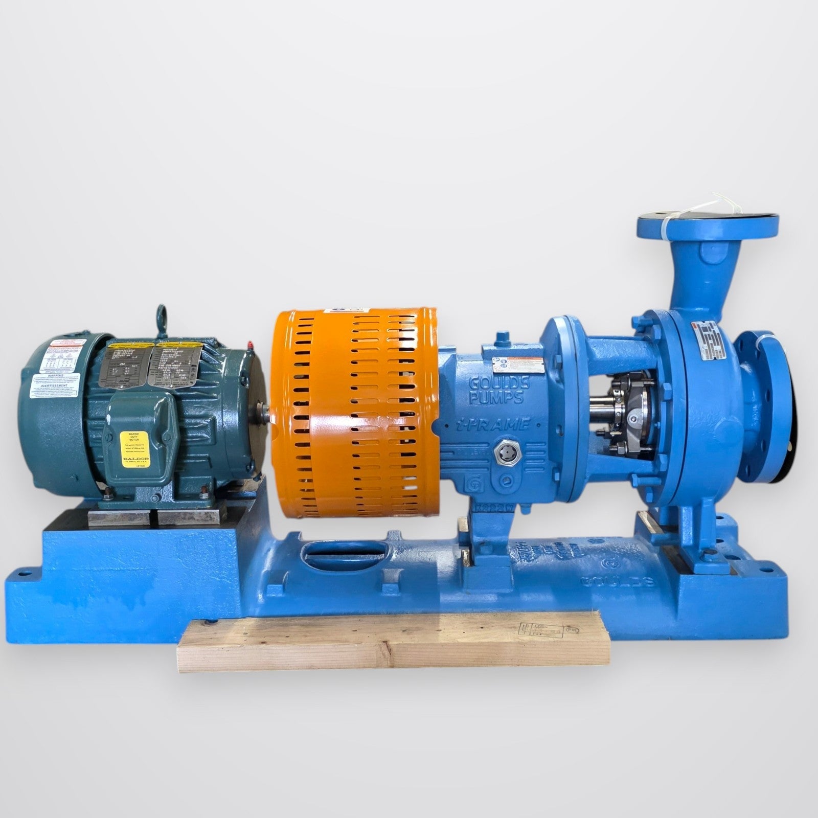 Goulds 3196 i-Frame 3x4-8G pump and motor assembly overview
