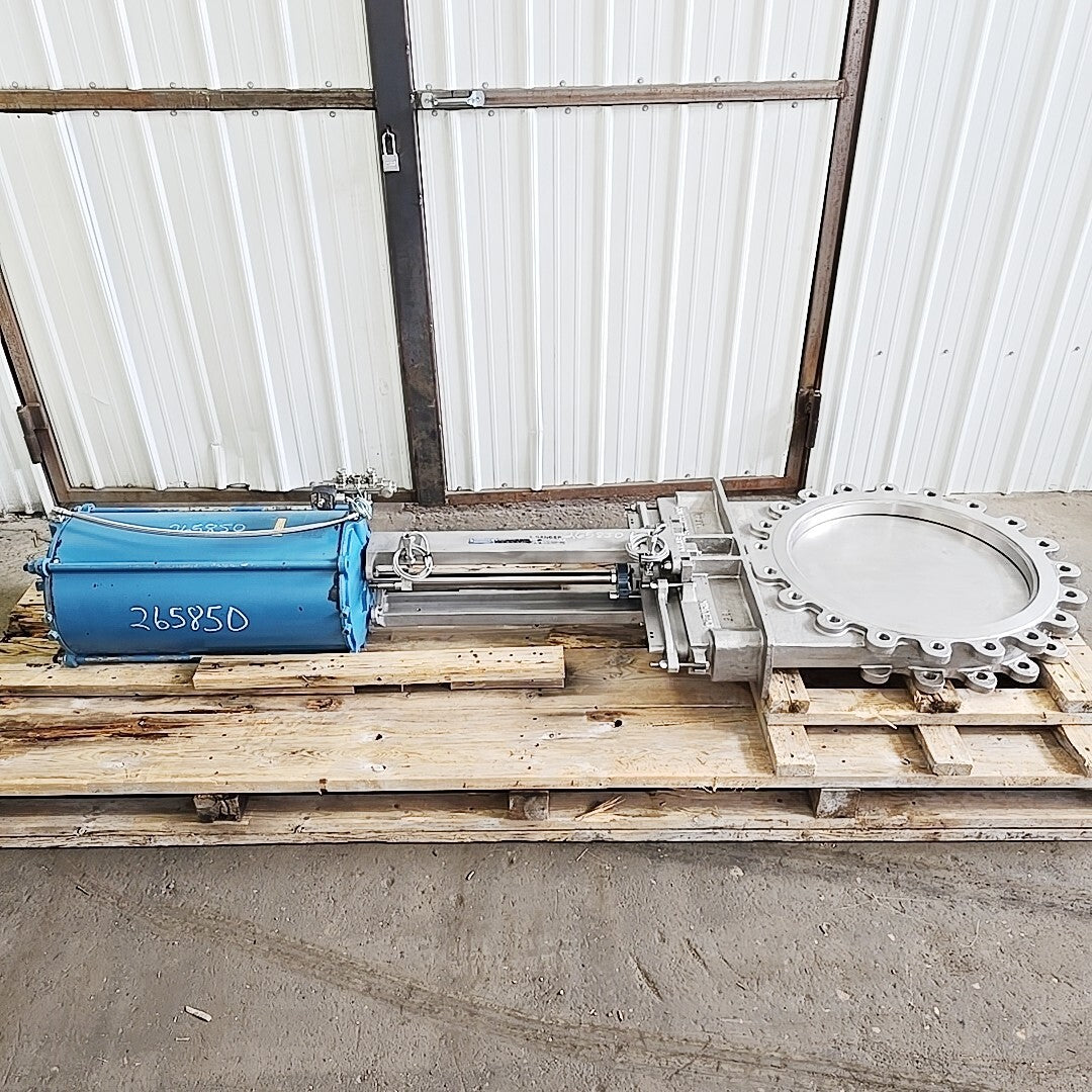 DeZURIK KGC-ES 24 in knife gate valve overall product shot