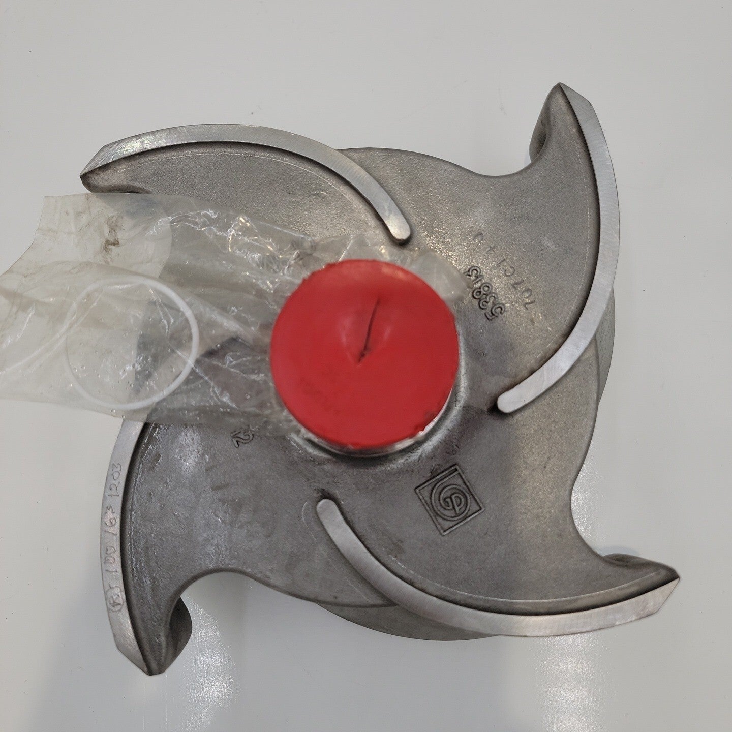 Goulds Pump 3x4-8 MTX Impeller 4 Vane 8.25" 100-163-1203 316SS