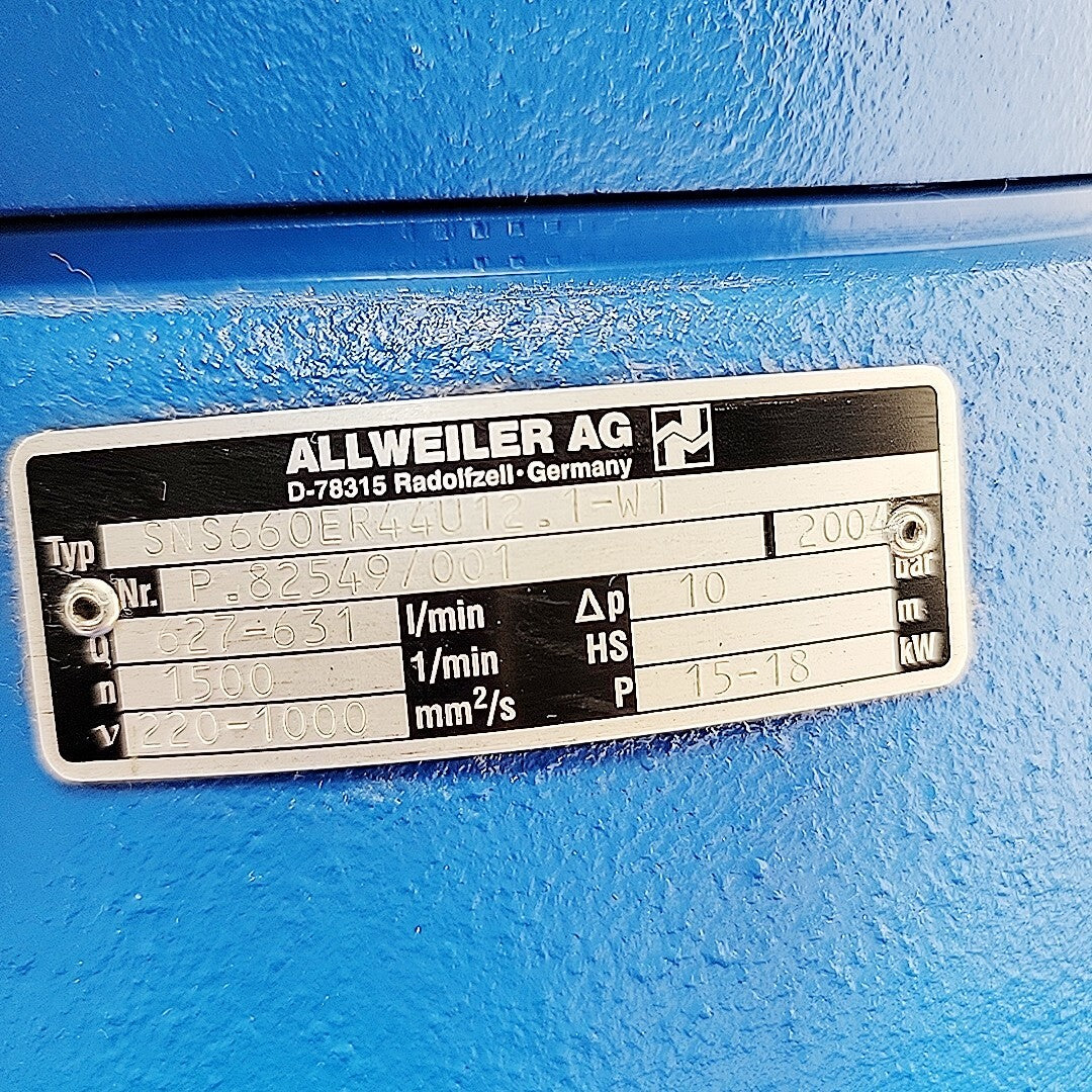 Allweiler AG 5x4 SN Series Screw Pump SNS660ER44U12.1-W1