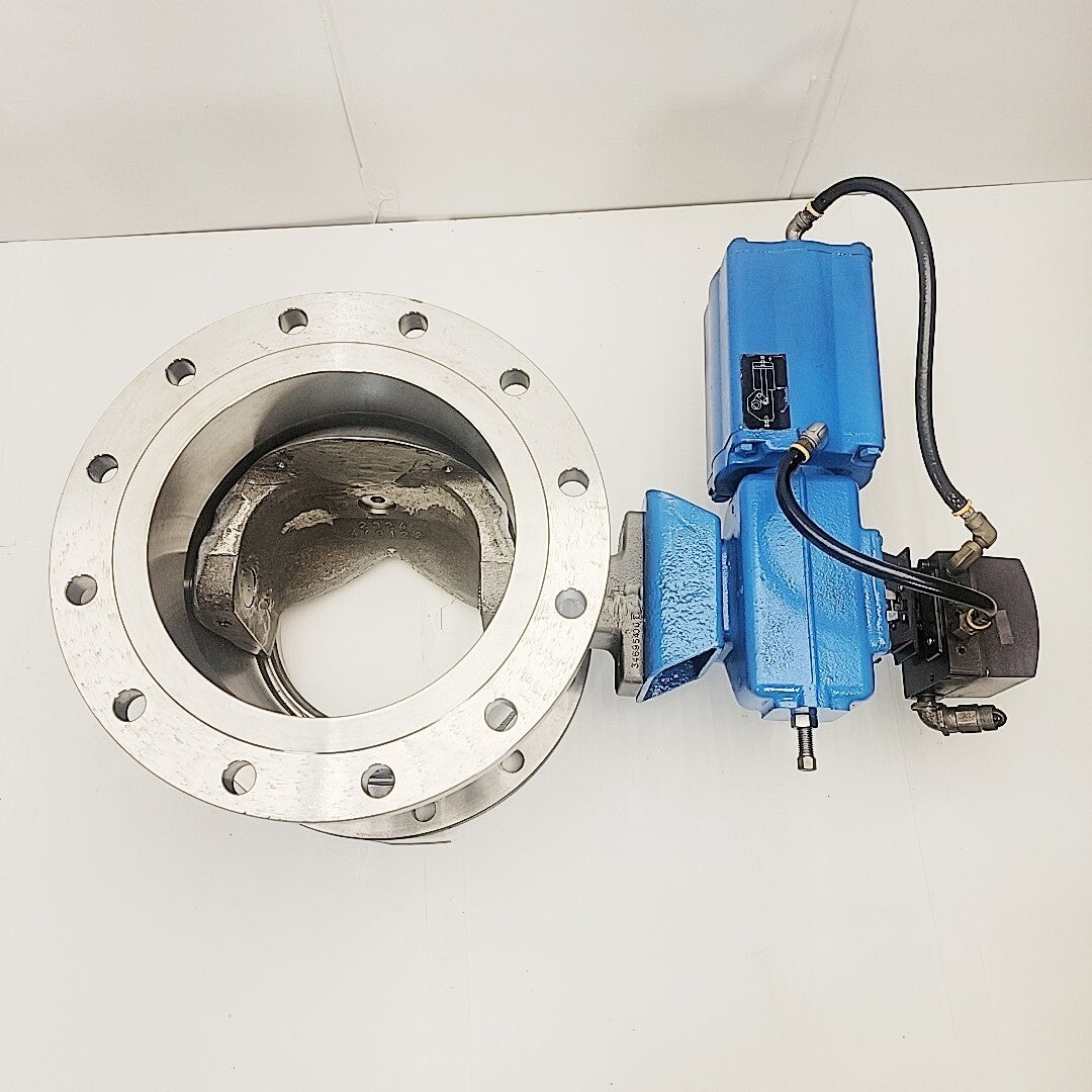 Neles Jamesbury 14" CL-150 Vee-Ball Control Valve 316SS Type B1CU 13/55 Actuator, view 2