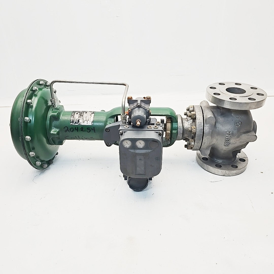 Fisher 2 1/2" ED CL-300 Control Valve CF8M With 667 Size 40 Pneumatic Actuator