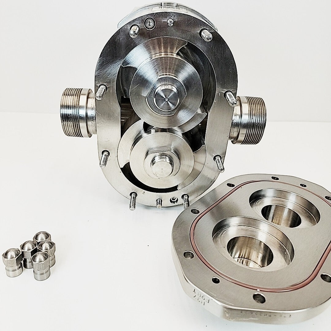 Ampco ZP1-040-SCCXX side view showing shaft and coupling