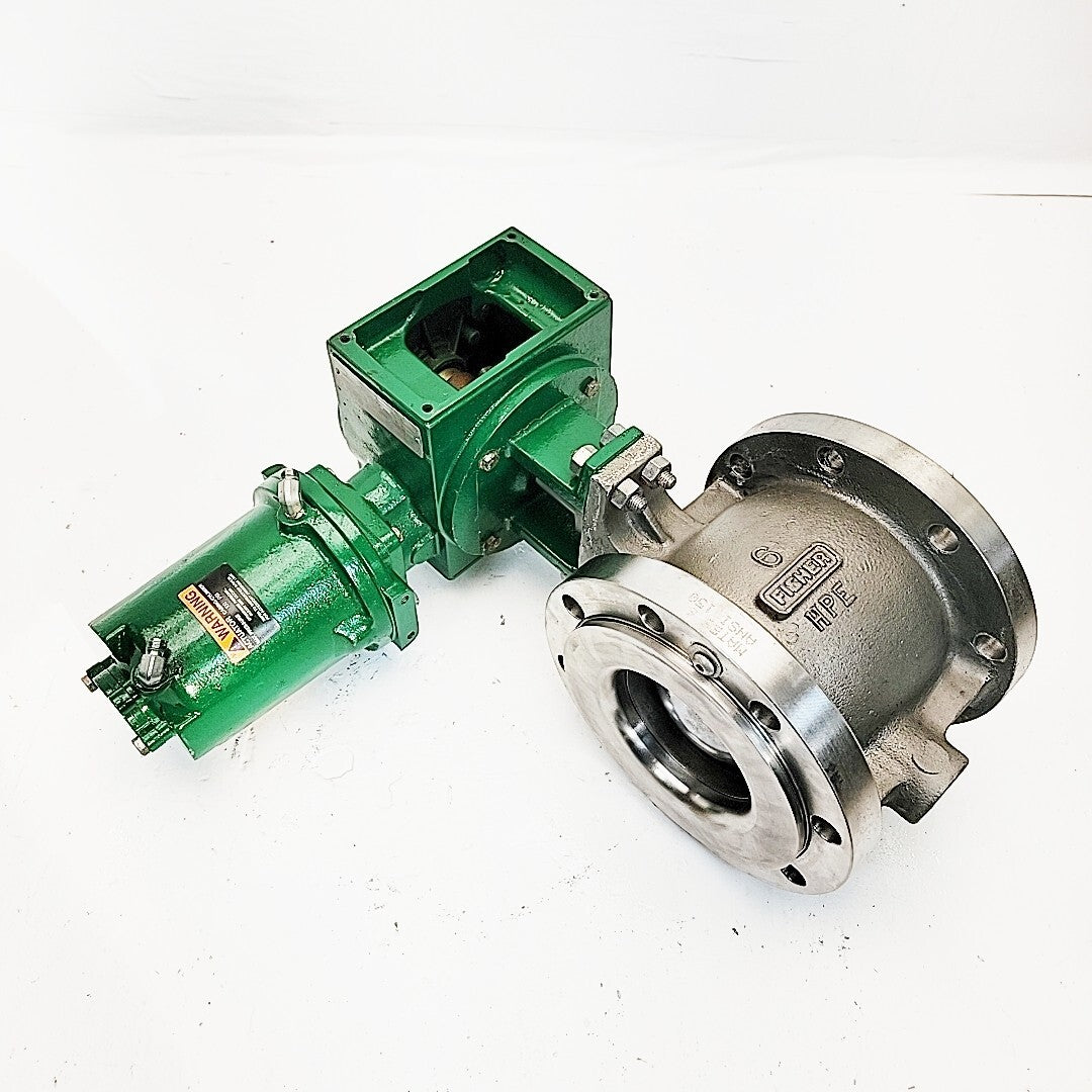 Fisher 6" V150 VEE-BALL Control Valve With 1061 Size 30 pneumatic Actuator