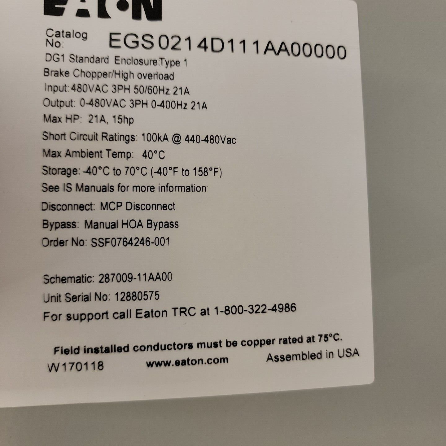 Eaton DG1-34023FB-C21C view 8