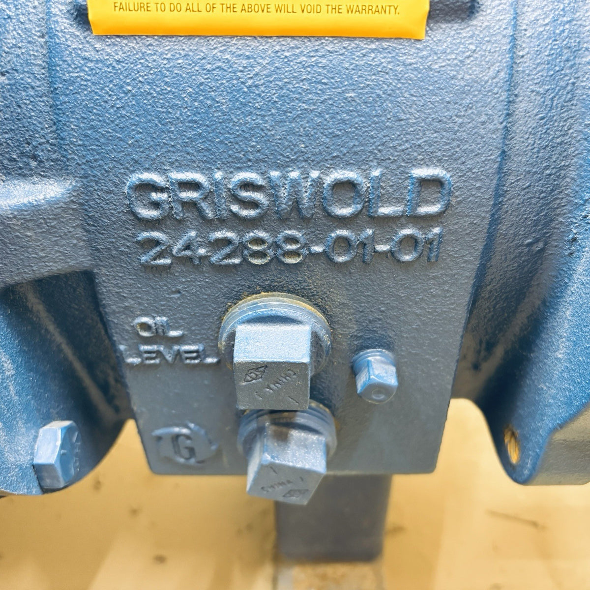 Griswold 811H 4x3-10H data tag
