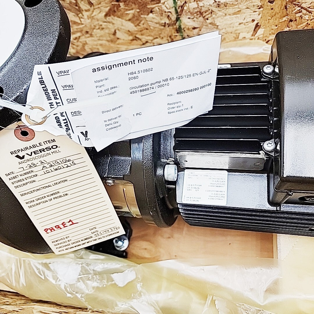 Grundfos 2.5x3-6 Centrifugal Pump NB-65-125/121AF2ABAQE