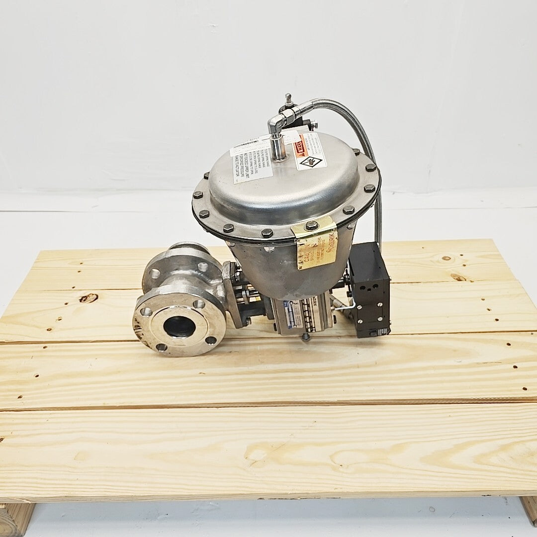 Dezurik VPB 2" valve actuator and positioner side view