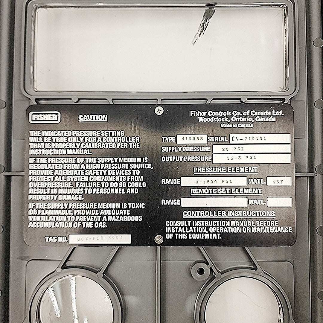 Fisher 4195BR Wizard Pneumatic Controller