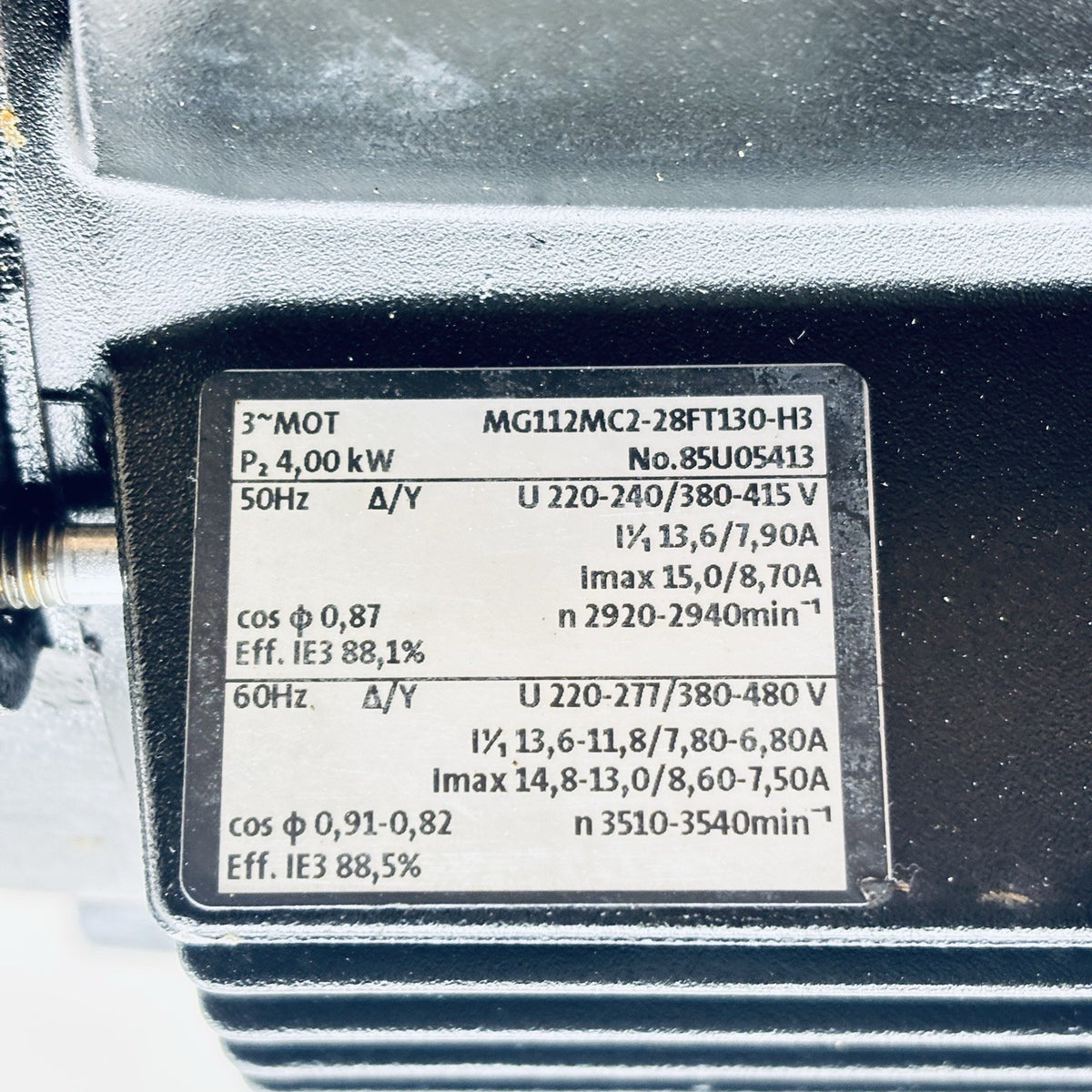 Grundfos CR3-25 A-FGJ-A-V-HQQV data tag