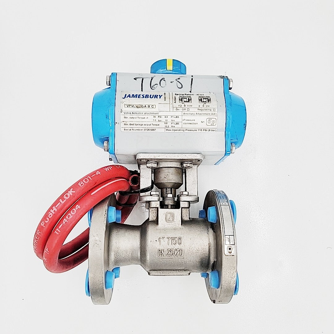 Jamesbury 1" CL-150 Ball Valve 7150313600XTZ2