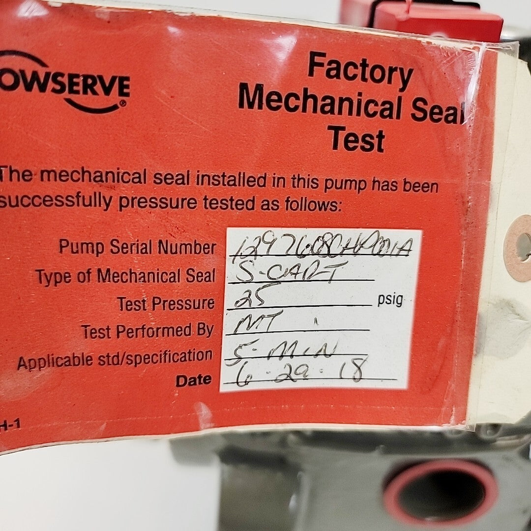 Flowserve Durco MK3 STD pump casing D4 alloy tag