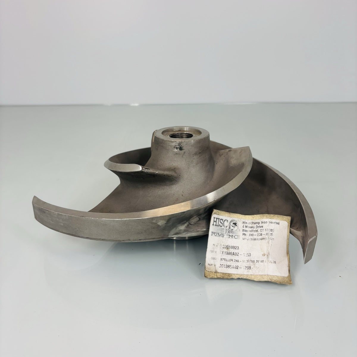 Goulds D01386A02-1203 3x6-12 nameplate
