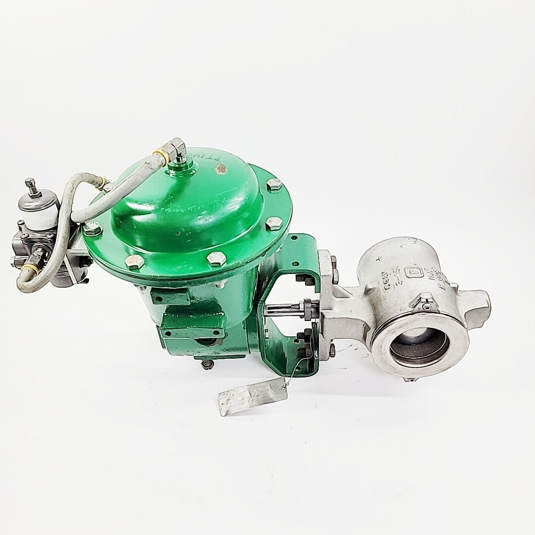 Fisher 3" V200 Ball Valve CL-150 With 2052 Size 1 Pneumatic Actuator