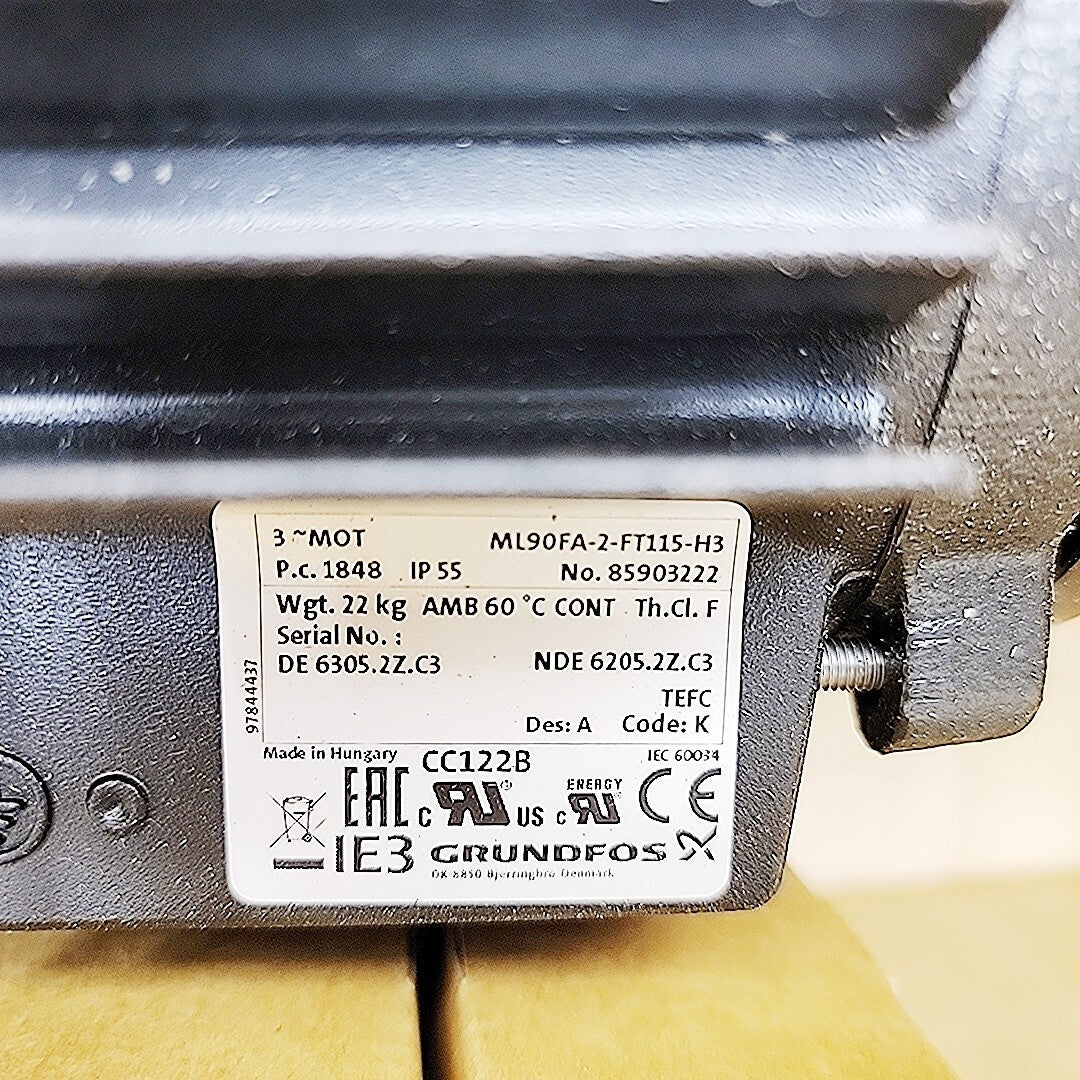 Grundfos MTR3-12/12 impeller stack close-up