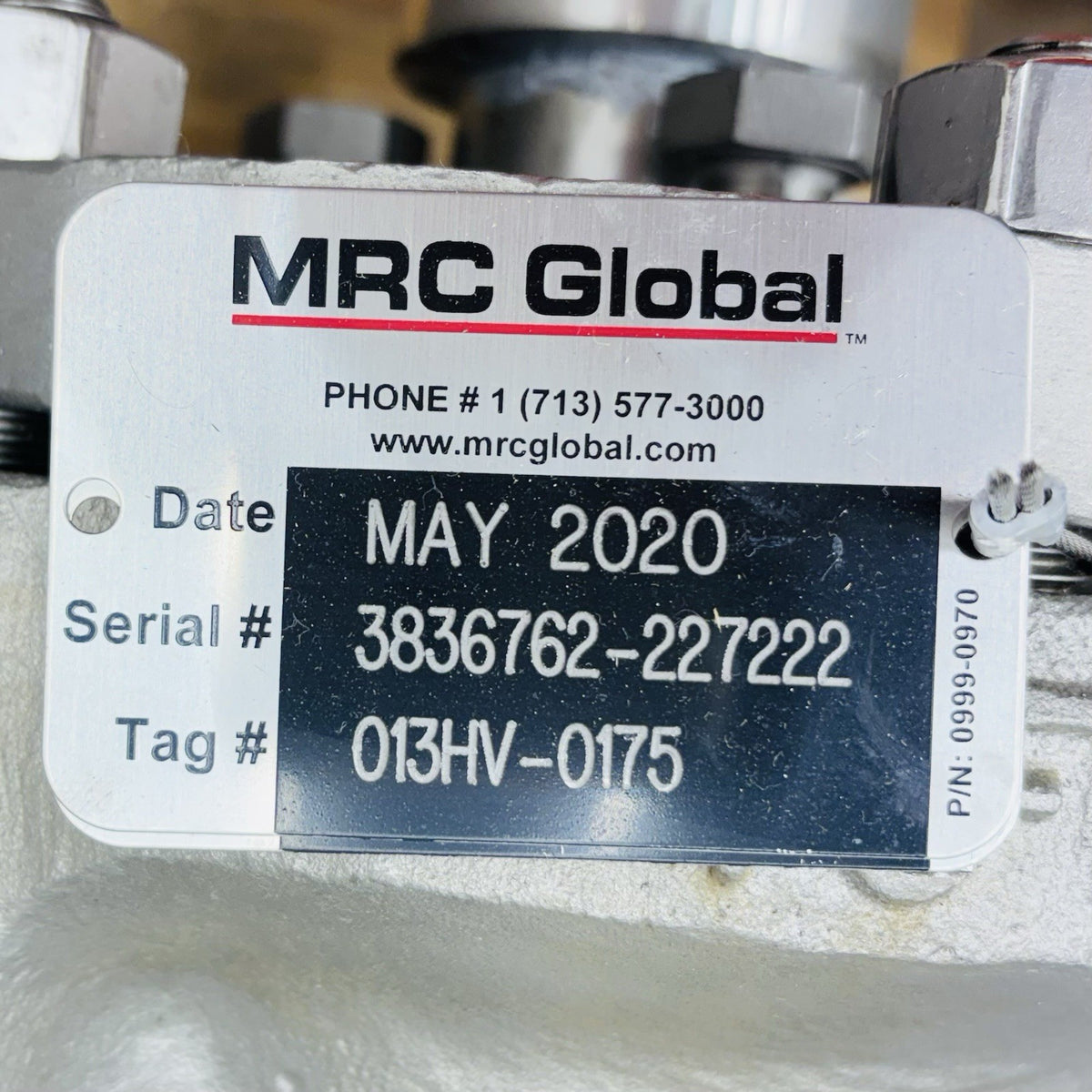 TUFLINE 8" CL150 / G01008-DA data tag