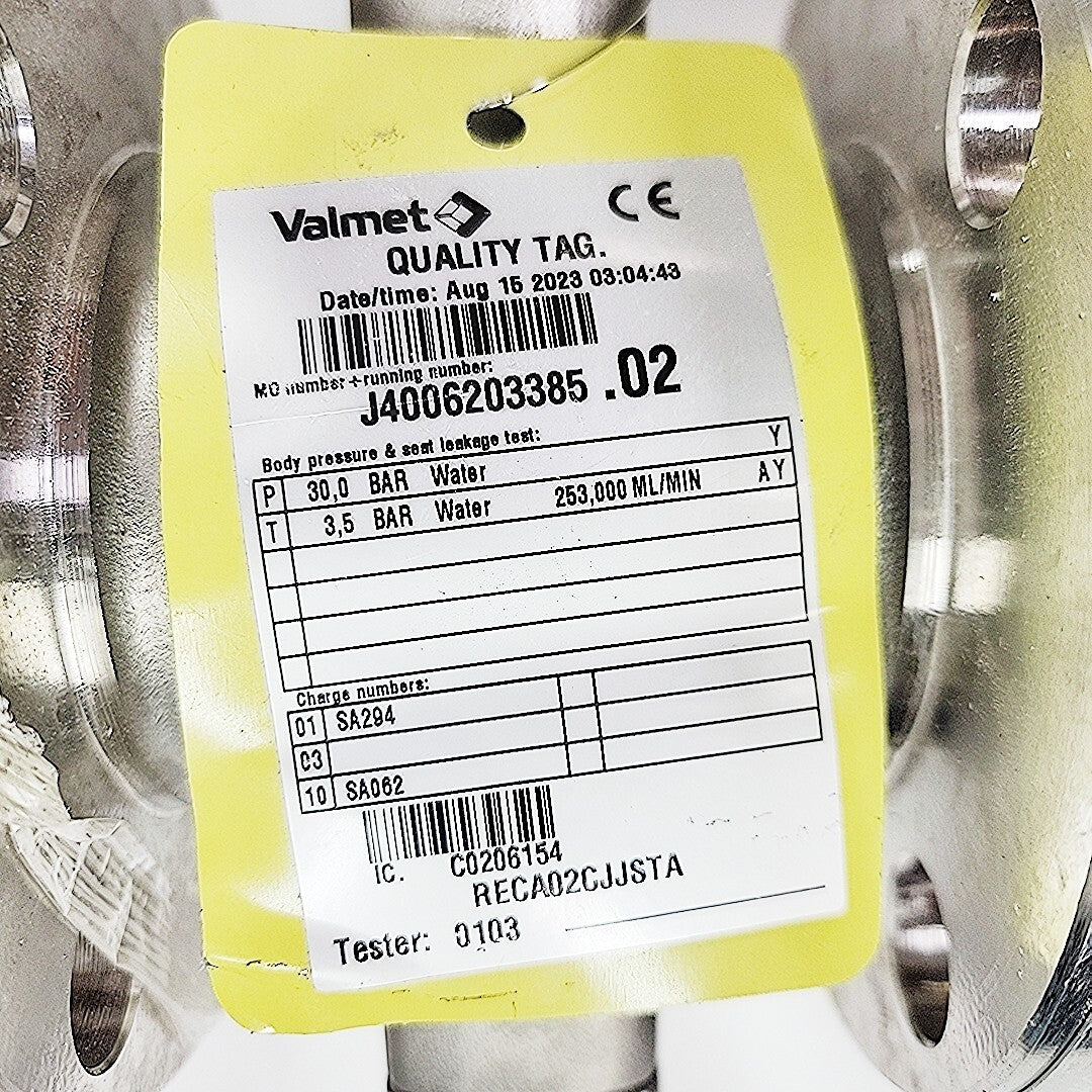 Neles Jamesbury 2" Ball Valve RECA02CJJSTA With VPLV100DABD Pneumatic Actuator