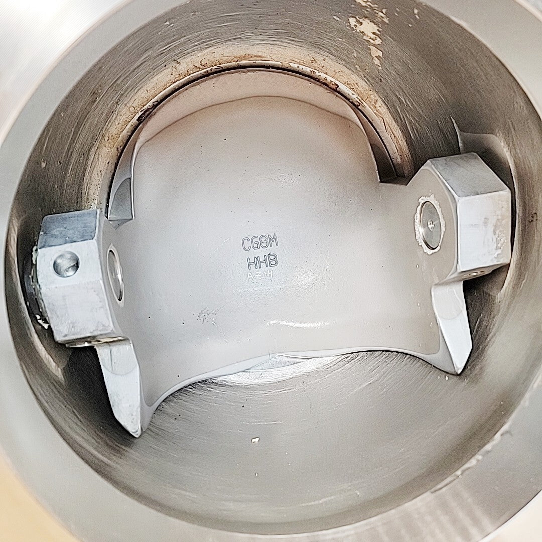 Fisher V300 SER-B 12" ball valve body detail