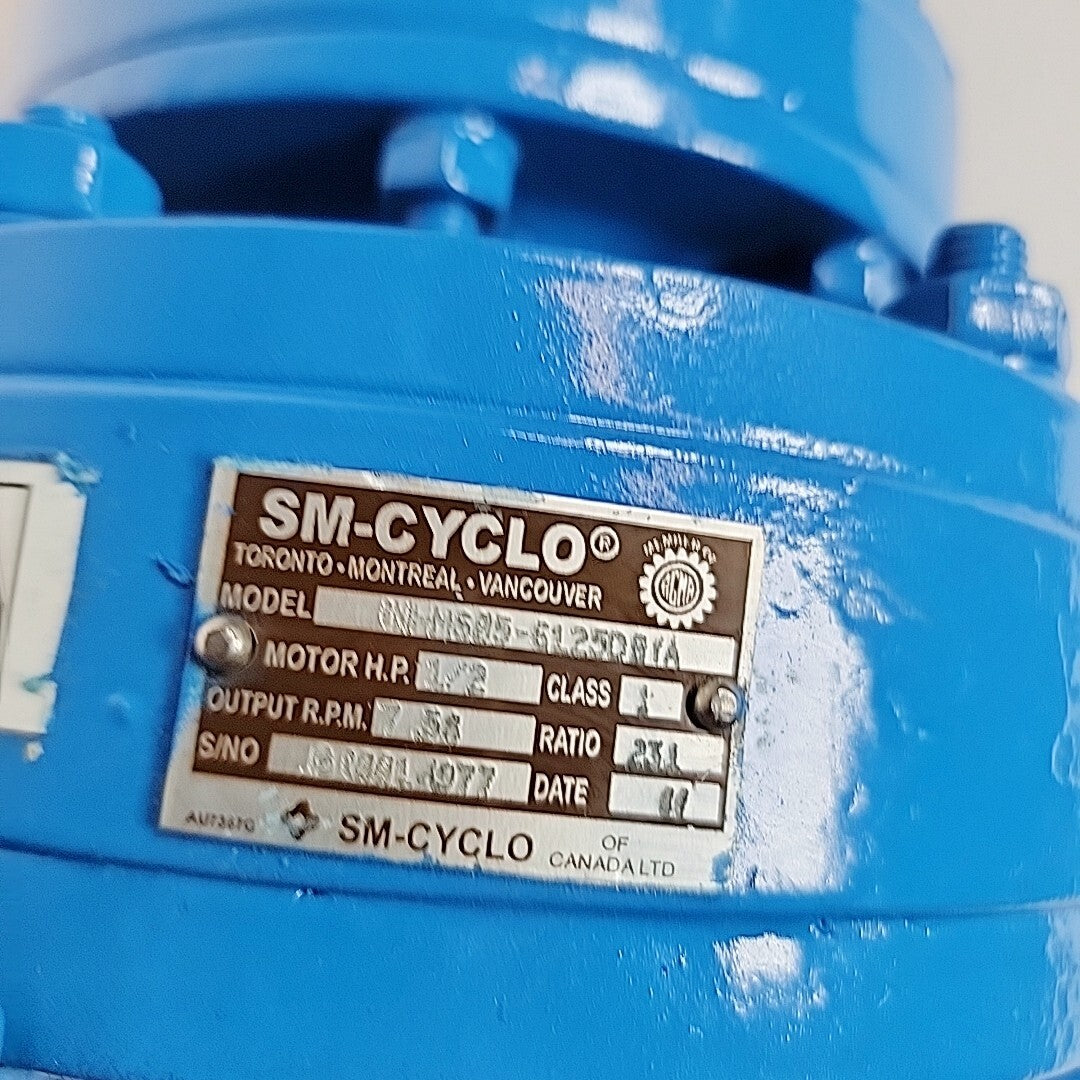 Sumitomo gear motor motor label detail