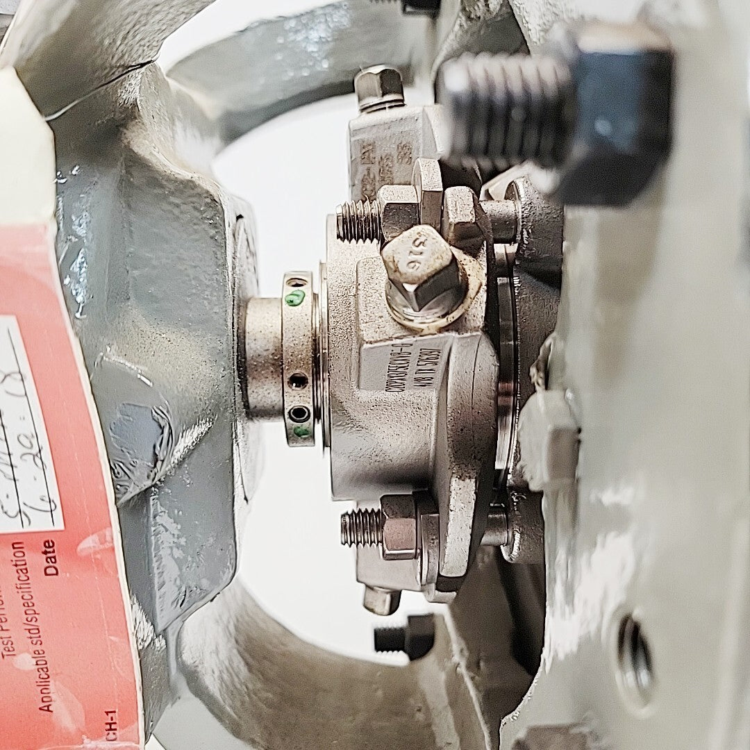 Flowserve Durco MK3 STD nameplate showing serial and MDP rating