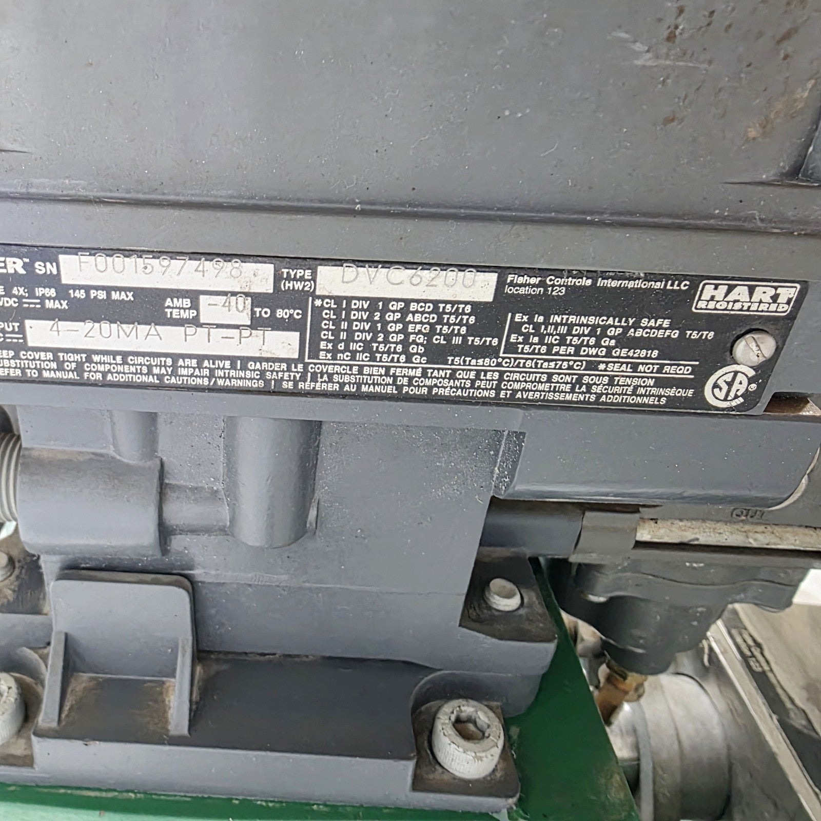 Fisher V150 assembly side view