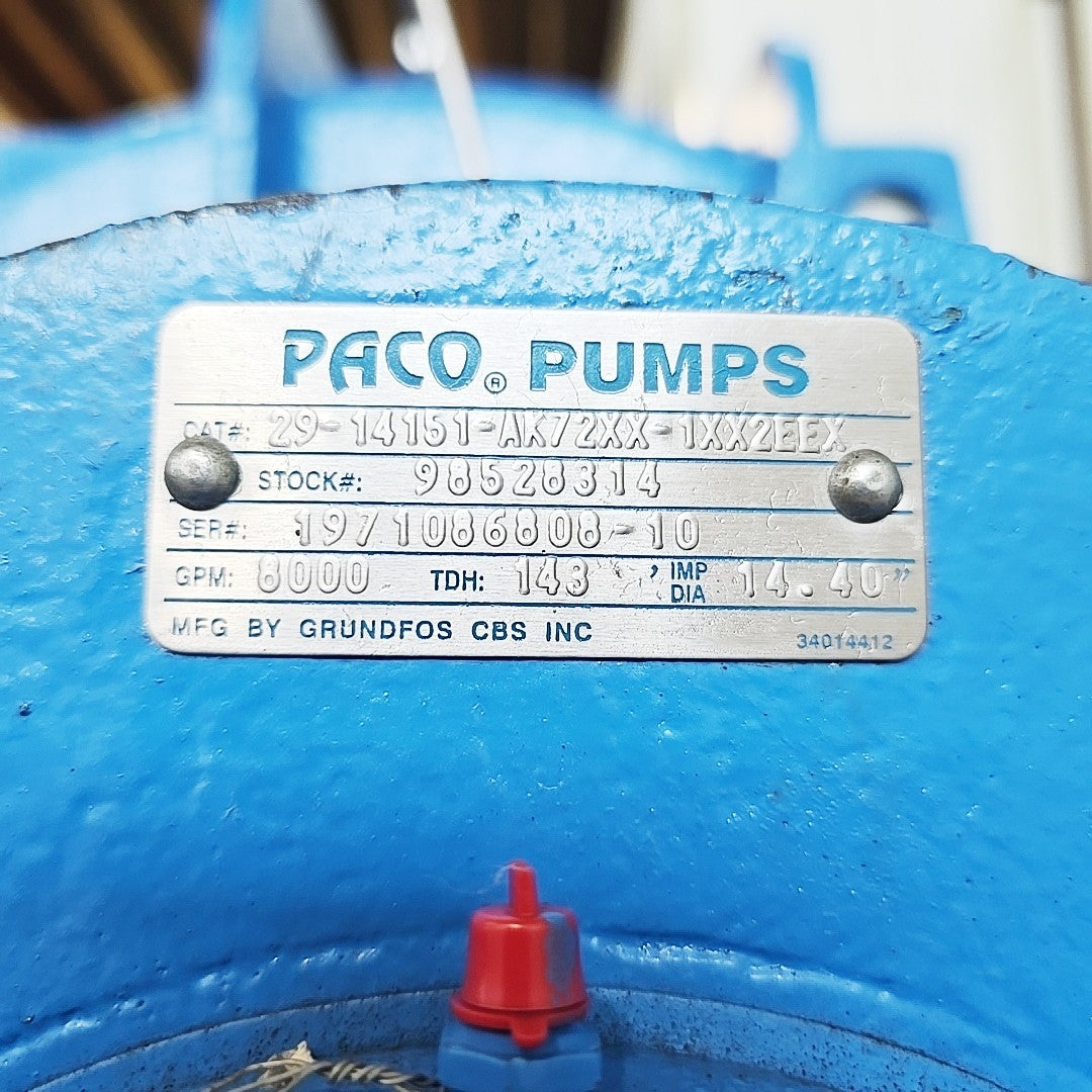Paco 29-14151-AK/2XX-1XX2EEX 14.40 in Impeller detail view