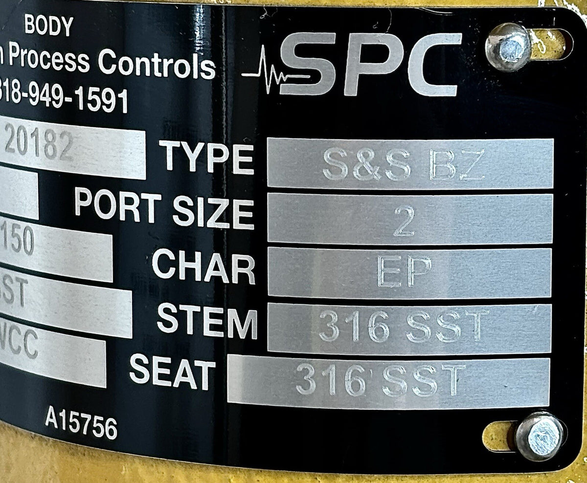 Sullivan Process Controls S&S BZ 2 in nameplate