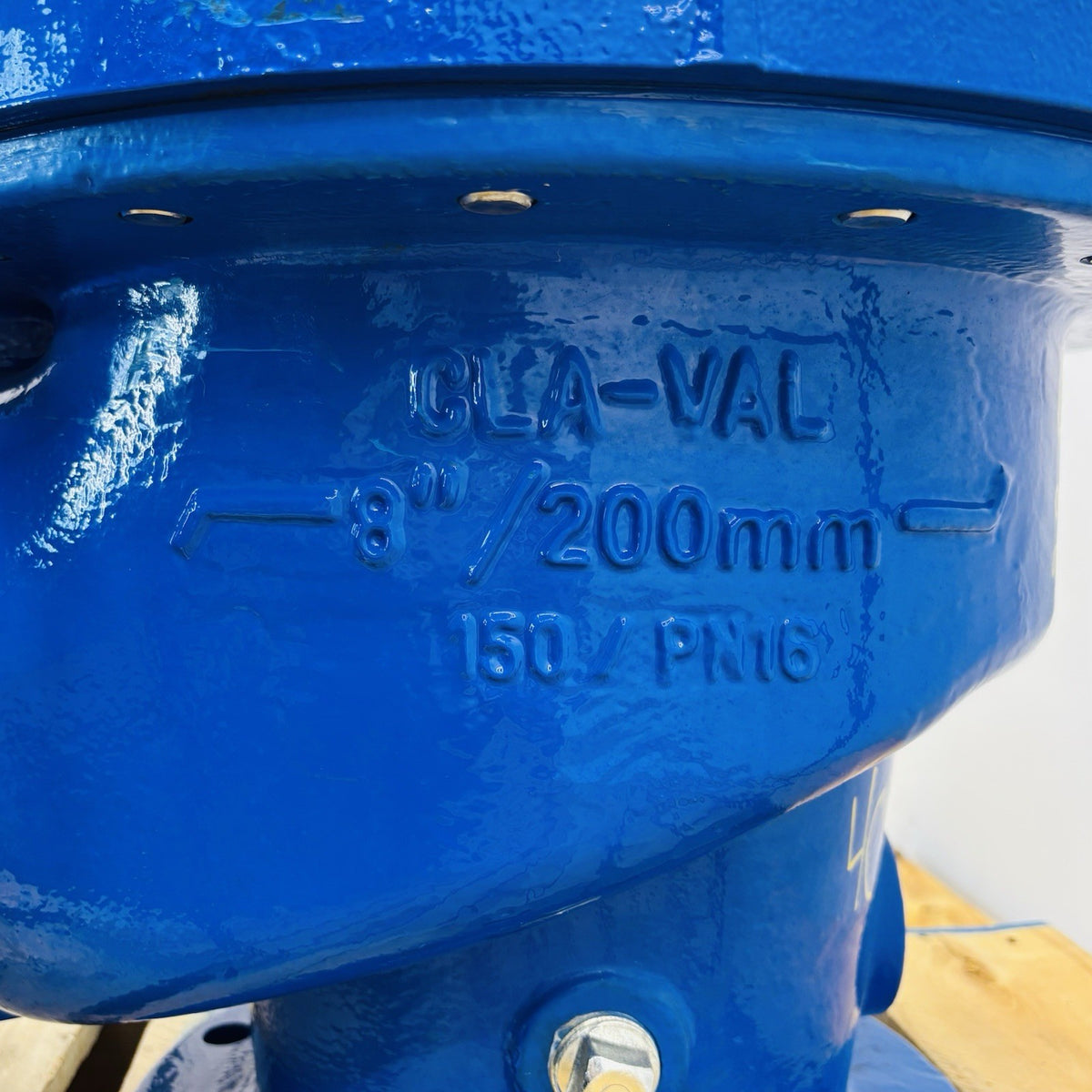 Cla-Val 50A-01B 8 in / 200 mm data tag