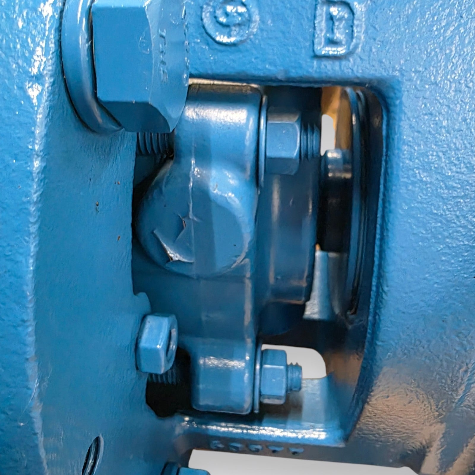 Goulds 3796 nameplate showing model, size, and serial data