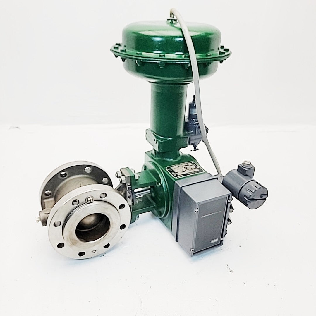 Fisher V150 4" ball valve with actuator, main product shot