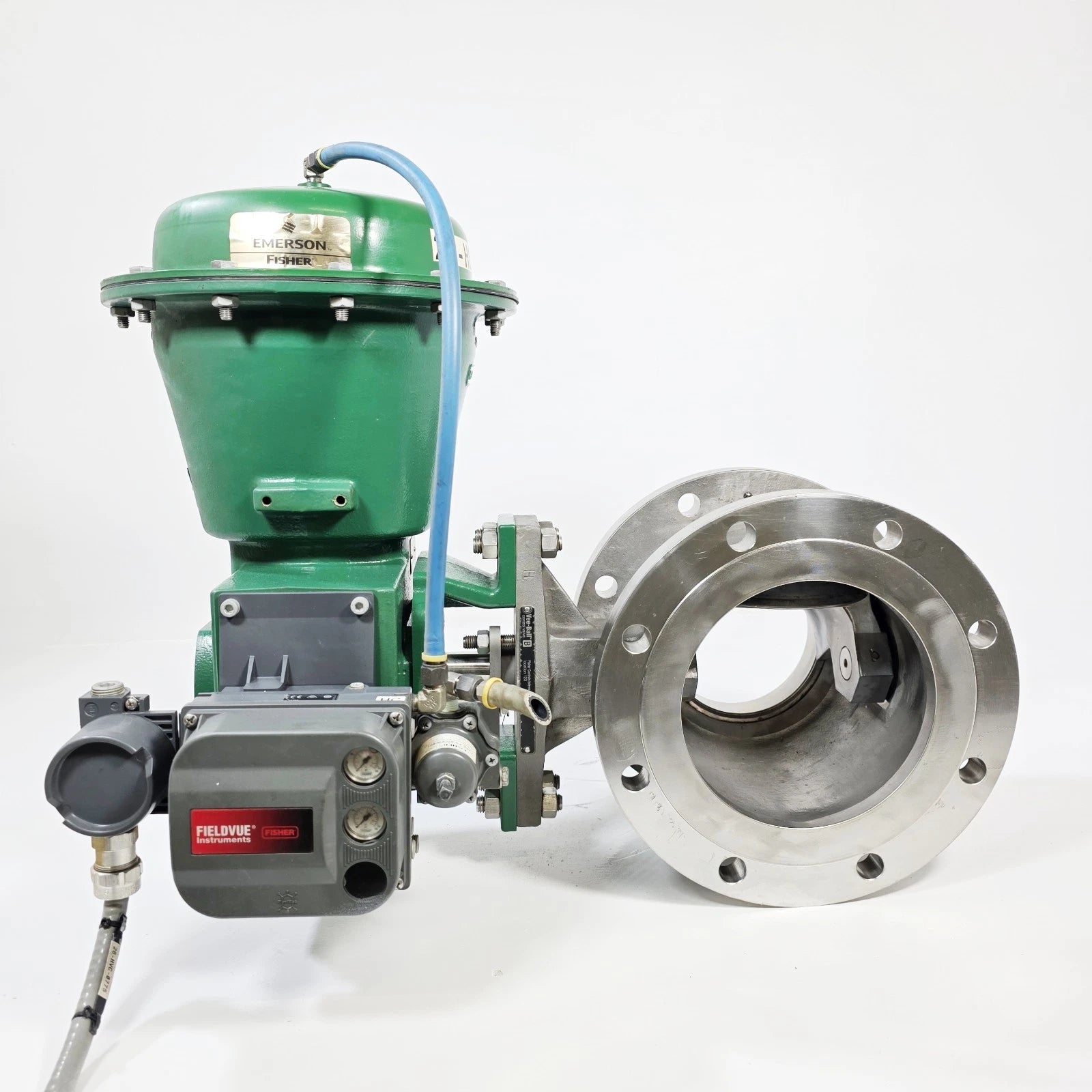 Fisher 8" V150 SER B Valve CL-150 CG8M With 2052 Size 2 Pneumatic Actuator