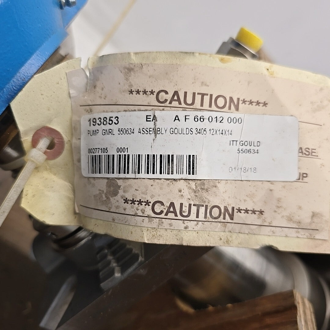 Goulds 3405 12x14-14 Split Case Pump Rotating Assembly 316SS