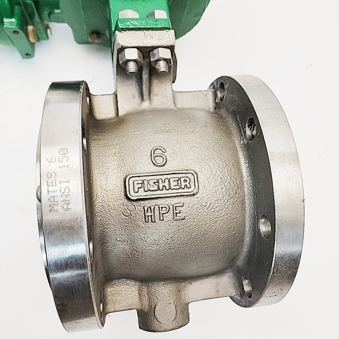 Fisher 6" V150 VEE-BALL Control Valve With 1061 Size 30 pneumatic Actuator
