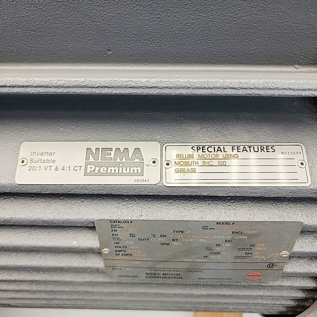 US Motors C2220 data plate close-up
