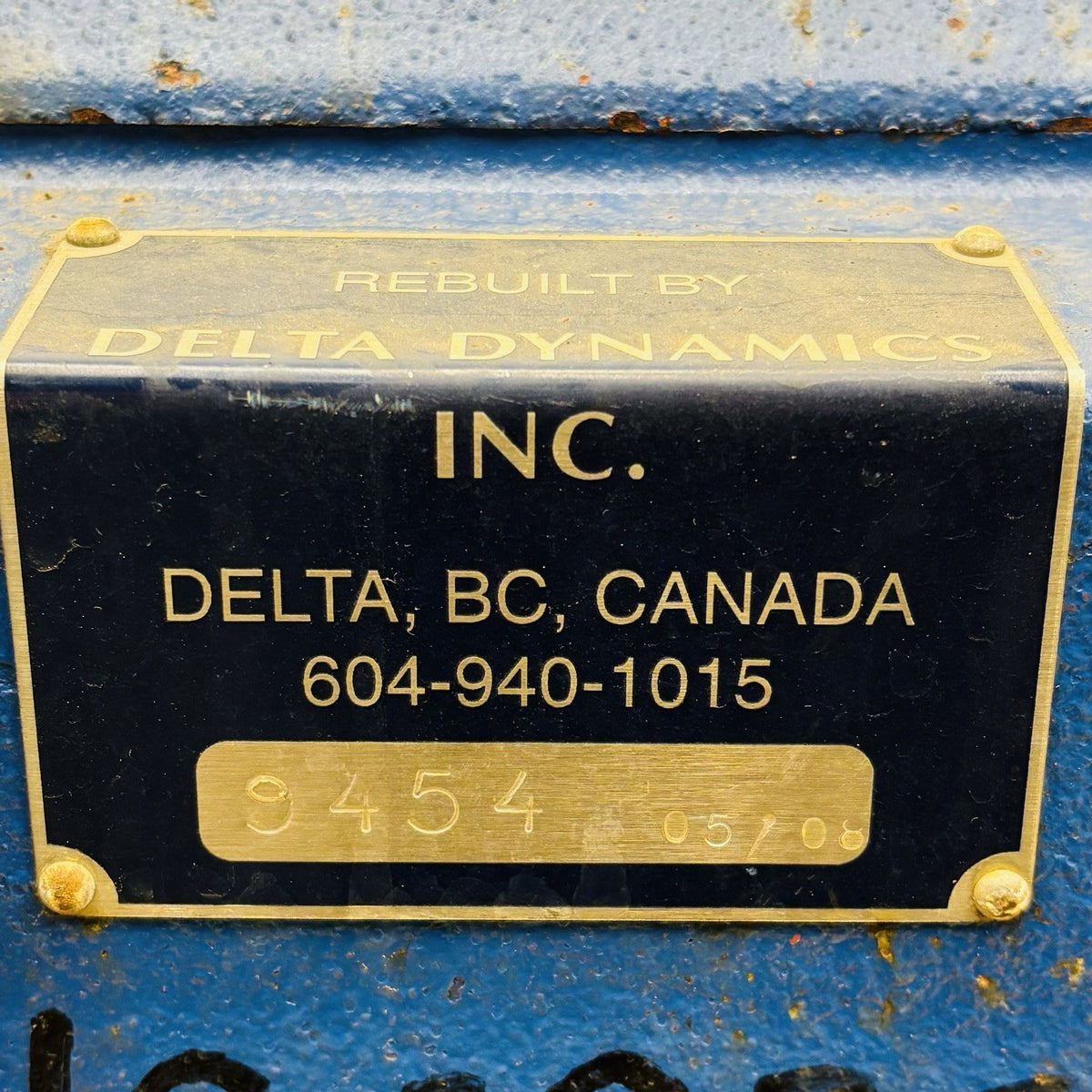 Hansen SKZN85CI121G nameplate