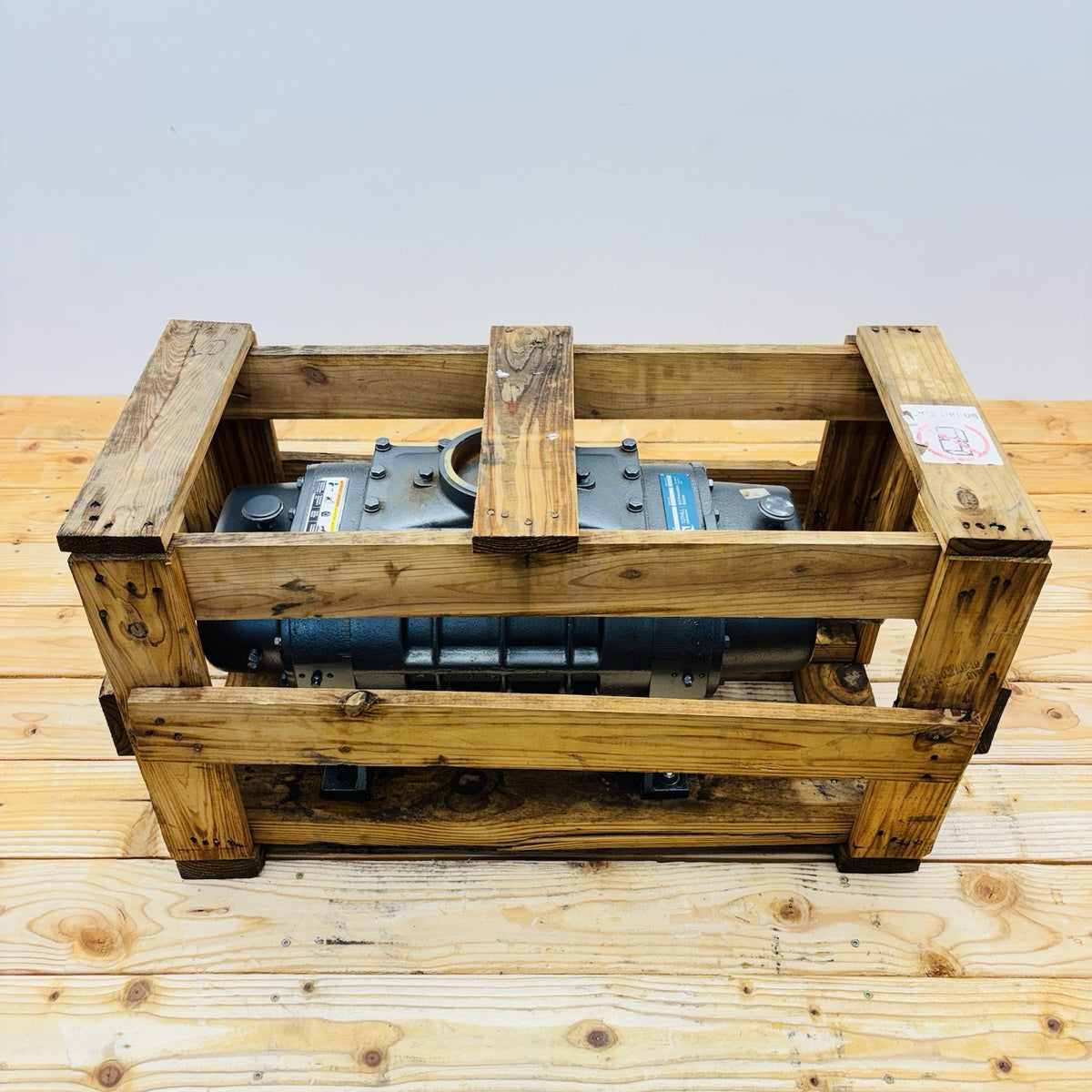 Tuthill 4012-46L3 rotary lobe blower in shipping crate