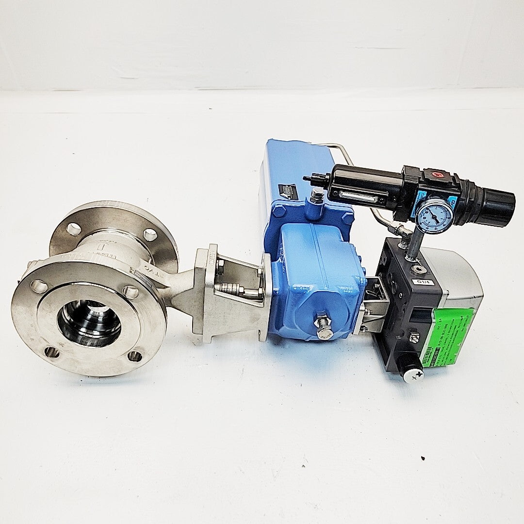 Neles Jamesbury 4" Ball Valve RECA03CJJSTAY With B1JU8 Size 35L Actuator