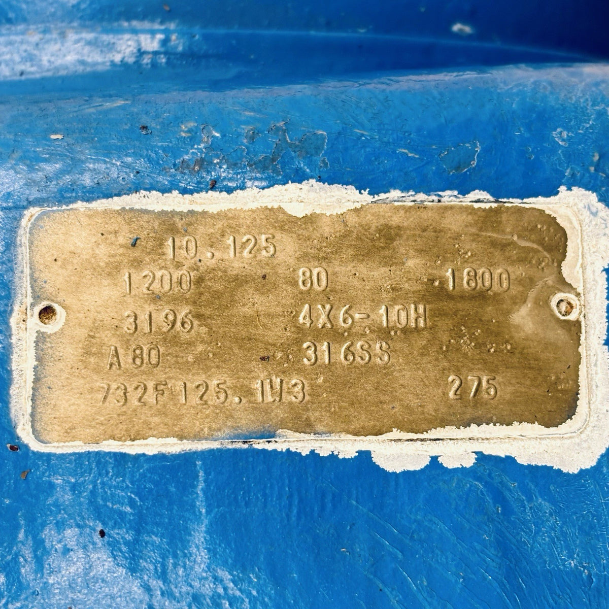 Goulds 3196 MTi 4x6-10H nameplate