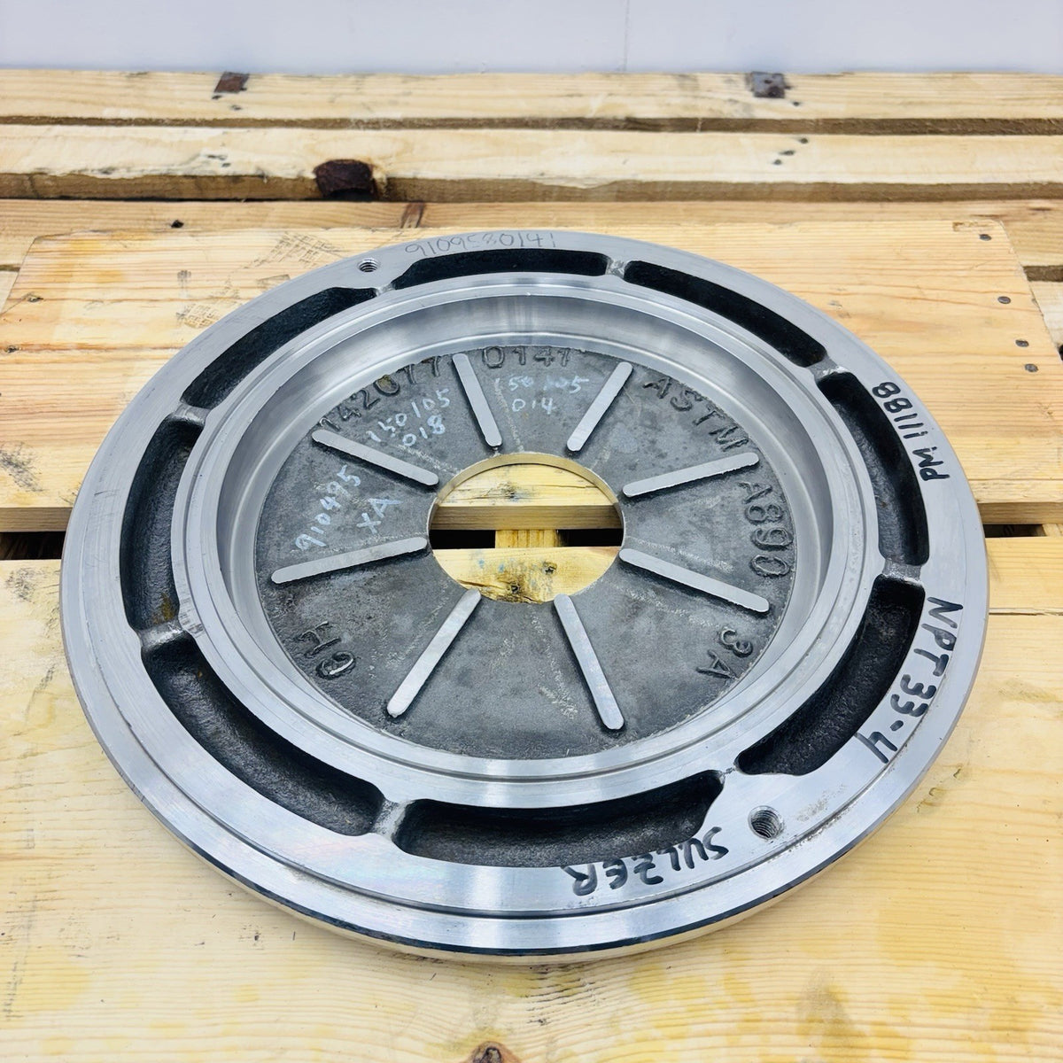 Sulzer NPT33-4 nameplate