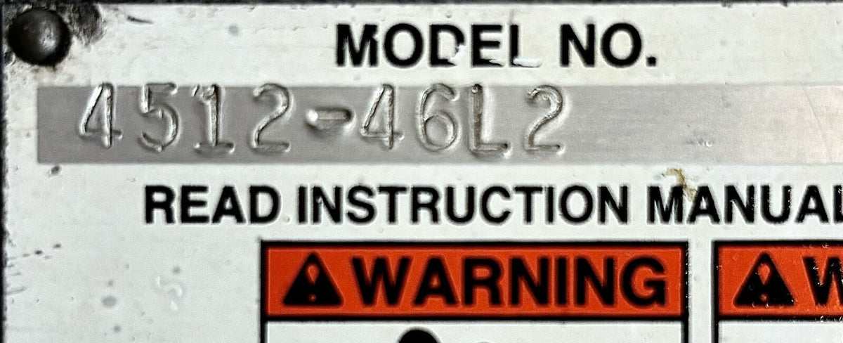 Tuthill 4512-46L2 nameplate